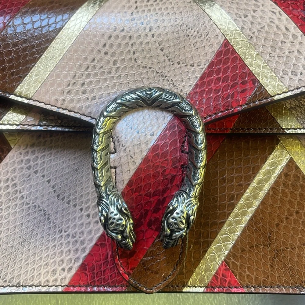 EUC Rare Gucci Python Dionysus Shoulder Bag. Worn only 1 time - Picture 2 of 16
